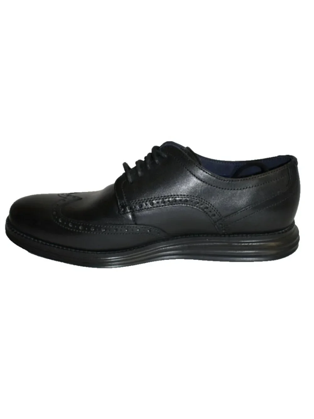 New! Cole Haan Øriginal Grand ShortWing Oxford Black LaceUp 8.5 M Leather DD40